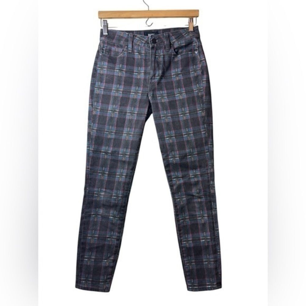 PAIGE plaid jeans 26 Hoxton Ankle